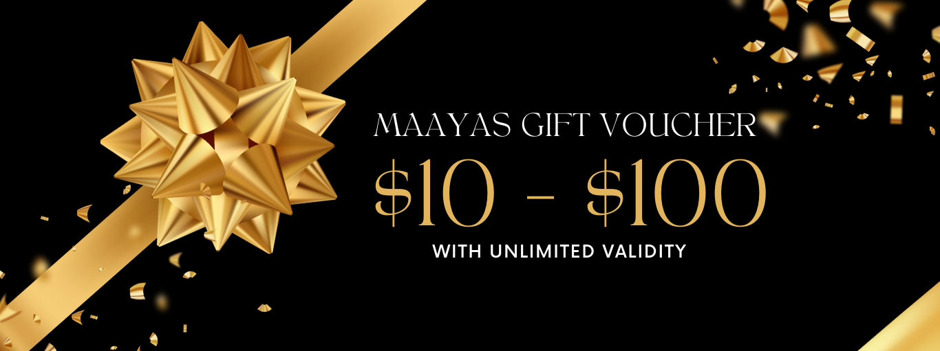 Maayas gift card - give the gift of choice