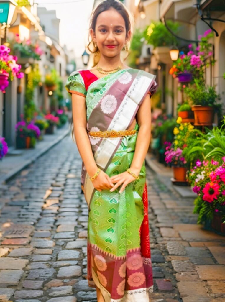 Kids Saree KS10003