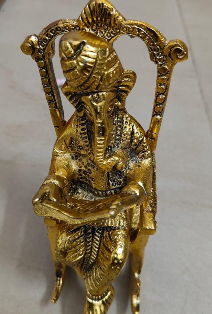 Brass Finish Ganesha RG10017