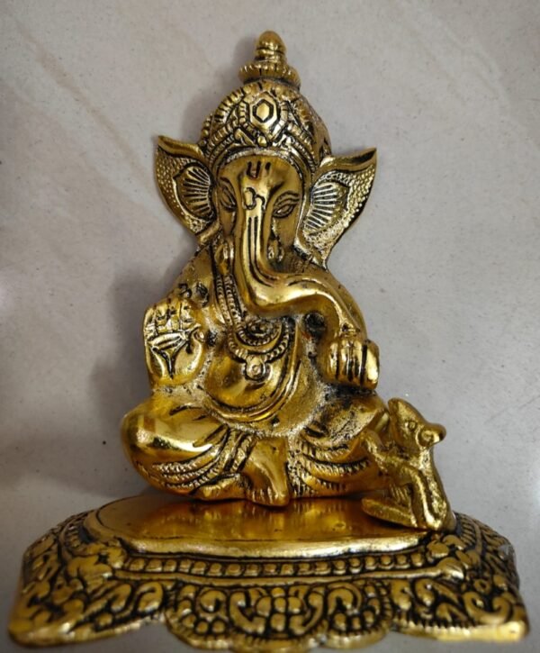 Brass Finish Ganesha RG10023
