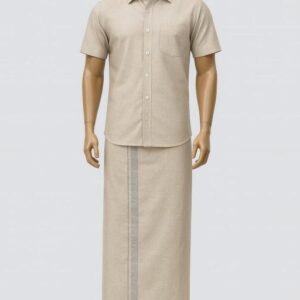 Dhoti set Silver DS10011