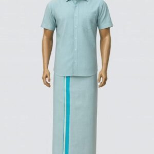 Dhoti set Blue DS10012