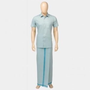 Dhoti set Copper Blue DS10013