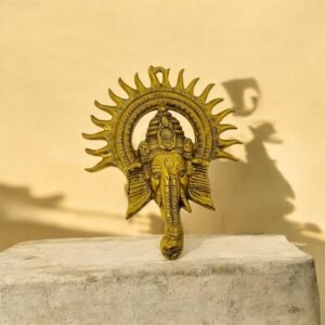 Brass Finish Ganesha RG10048